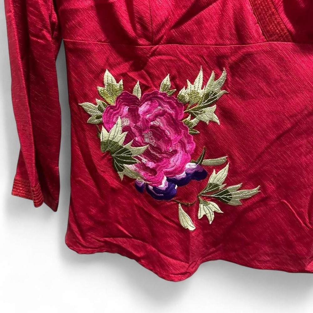 True Vintage Y2K 00s Fairy Babydoll Silk Blouse - Picture 2 of 4